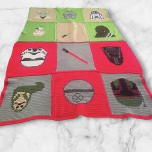 Homemade Star Wars Quilt 42x54 Inch
